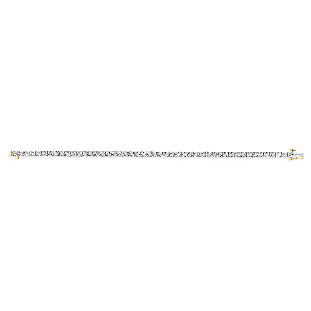 1 Carat Diamond Tennis Bracelet in 9ct Yellow Gold