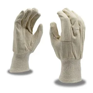 12 Pairs - 10 oz Knit Wrist Canvas Gloves