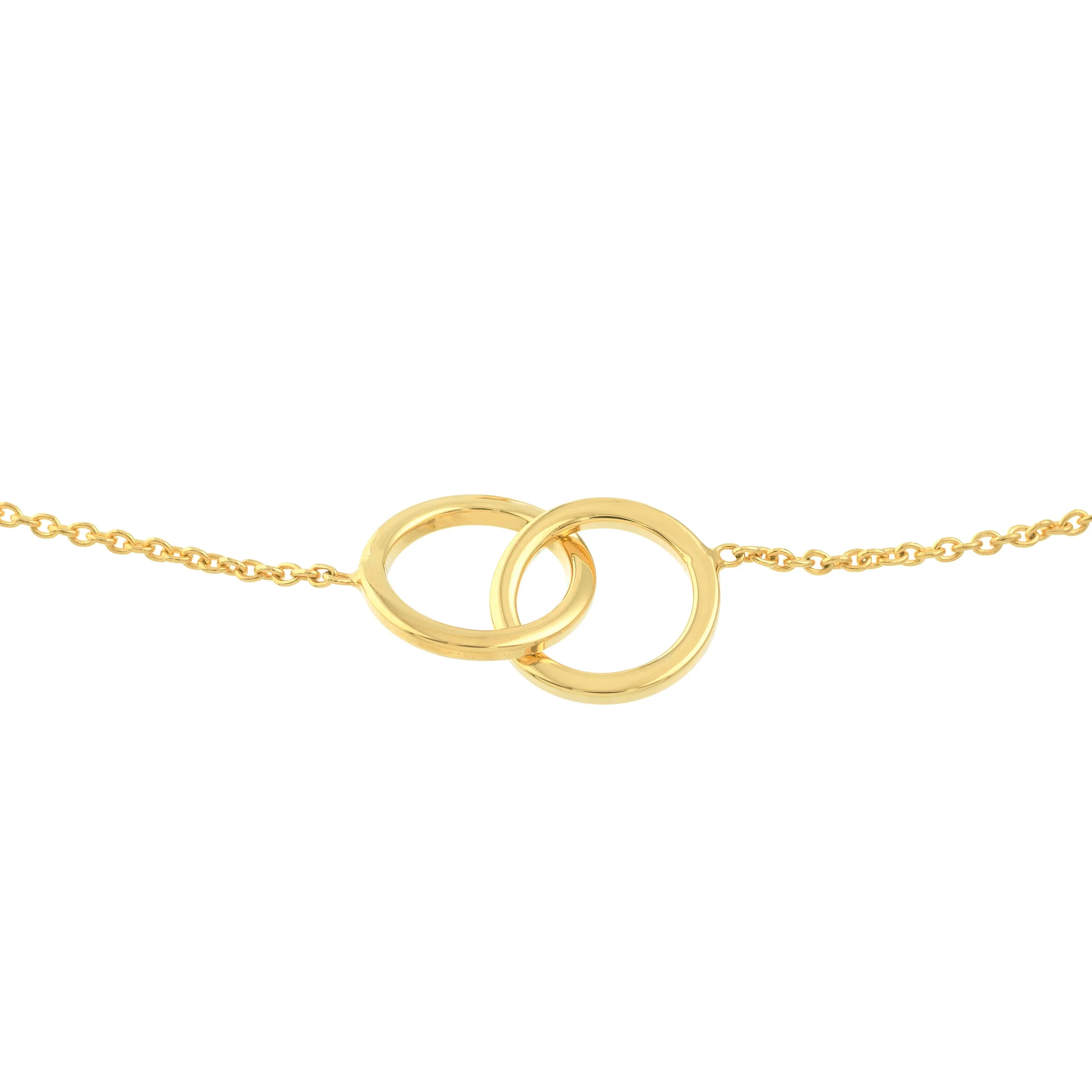 14K Solid Yellow Gold Intertwine Bolo Bracelet