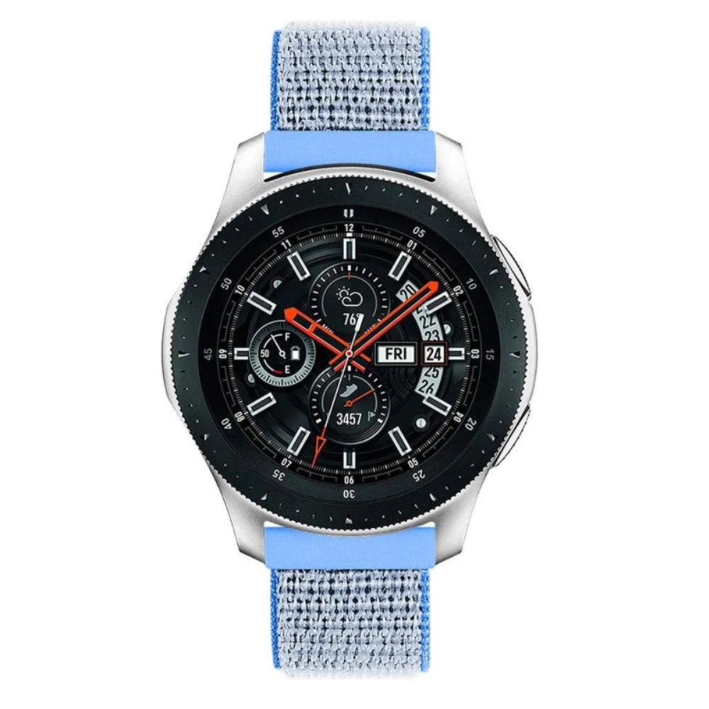 22mm Samsung Galaxy Watch 3 (45mm) / Watch (46mm) / Gear S3 nylon watch strap - Lake Blue