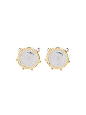 3p Gold Encased Cufflinks