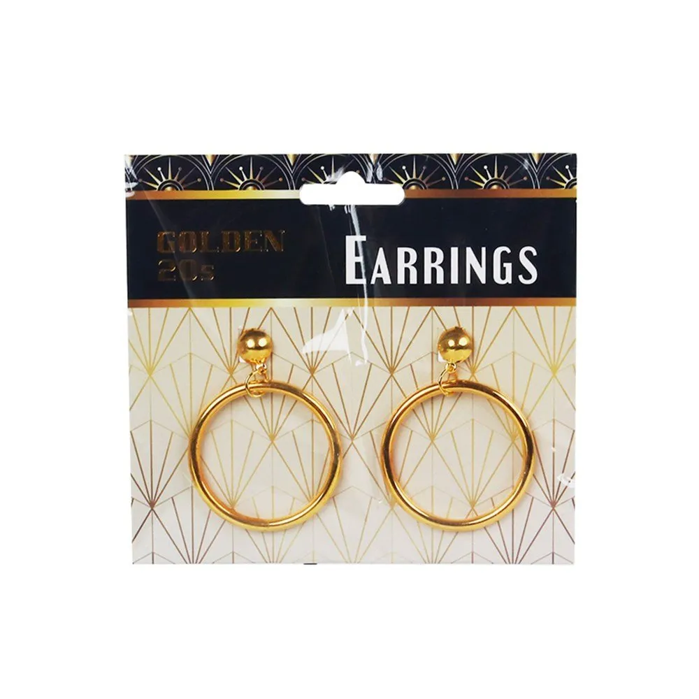 80's Gold Hoop Earrings