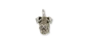 Airedale Terrier Charm Jewelry Sterling Silver Handmade Dog Charm AR5-C