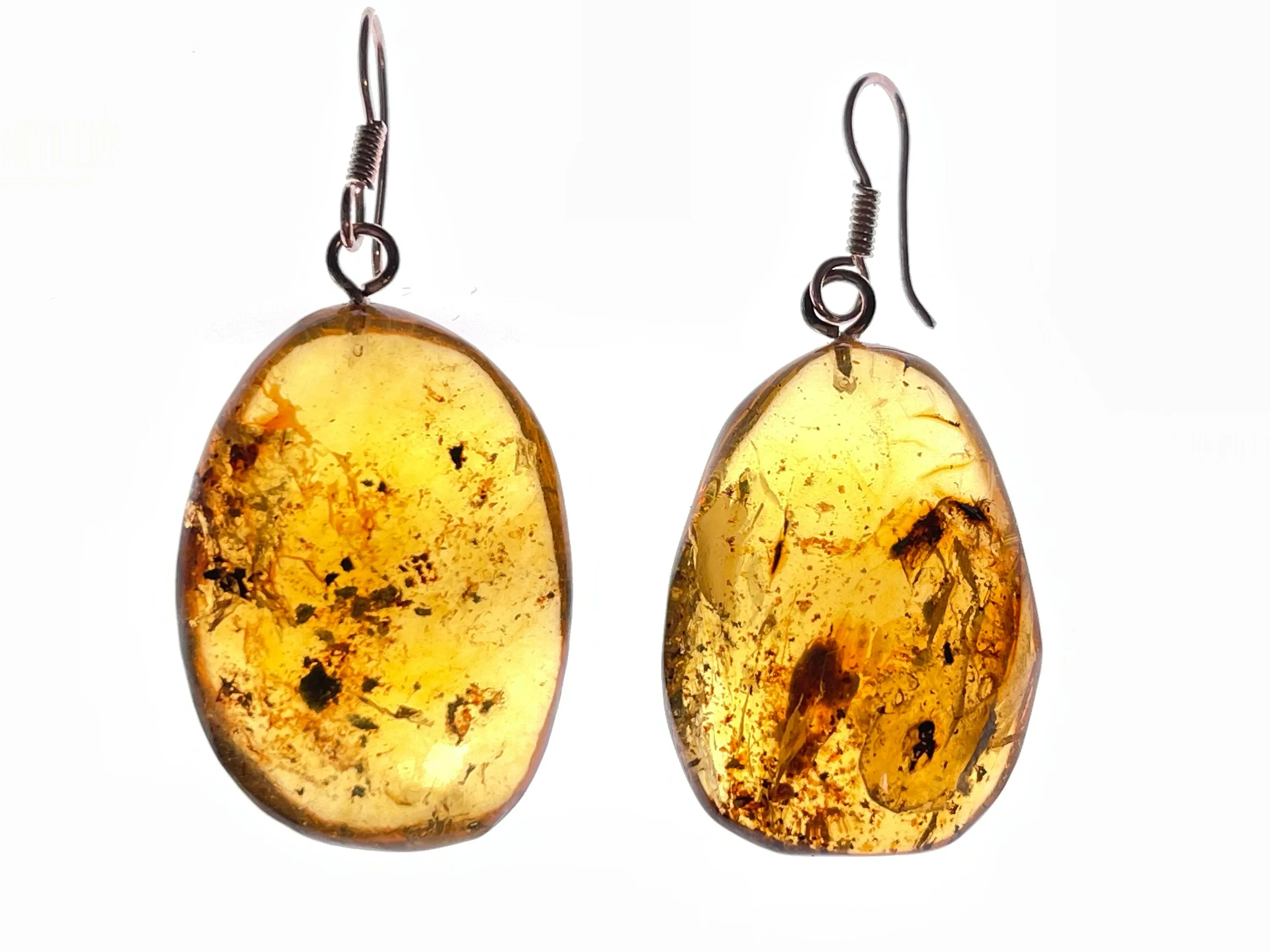 AMBER Crystal Earrings - Statement Earrings, Dangle Earrings, Handmade Jewelry, Healing Crystals and Stones, 48407