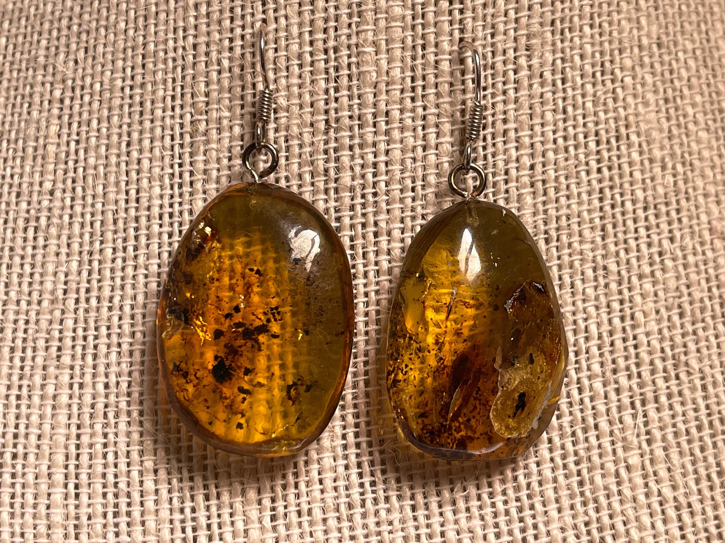 AMBER Crystal Earrings - Statement Earrings, Dangle Earrings, Handmade Jewelry, Healing Crystals and Stones, 48407