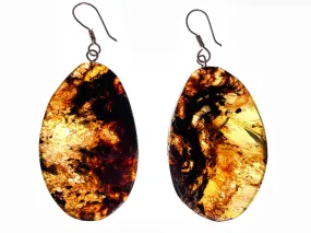 AMBER Crystal Earrings - Statement Earrings, Dangle Earrings, Handmade Jewelry, Healing Crystals and Stones, 48421