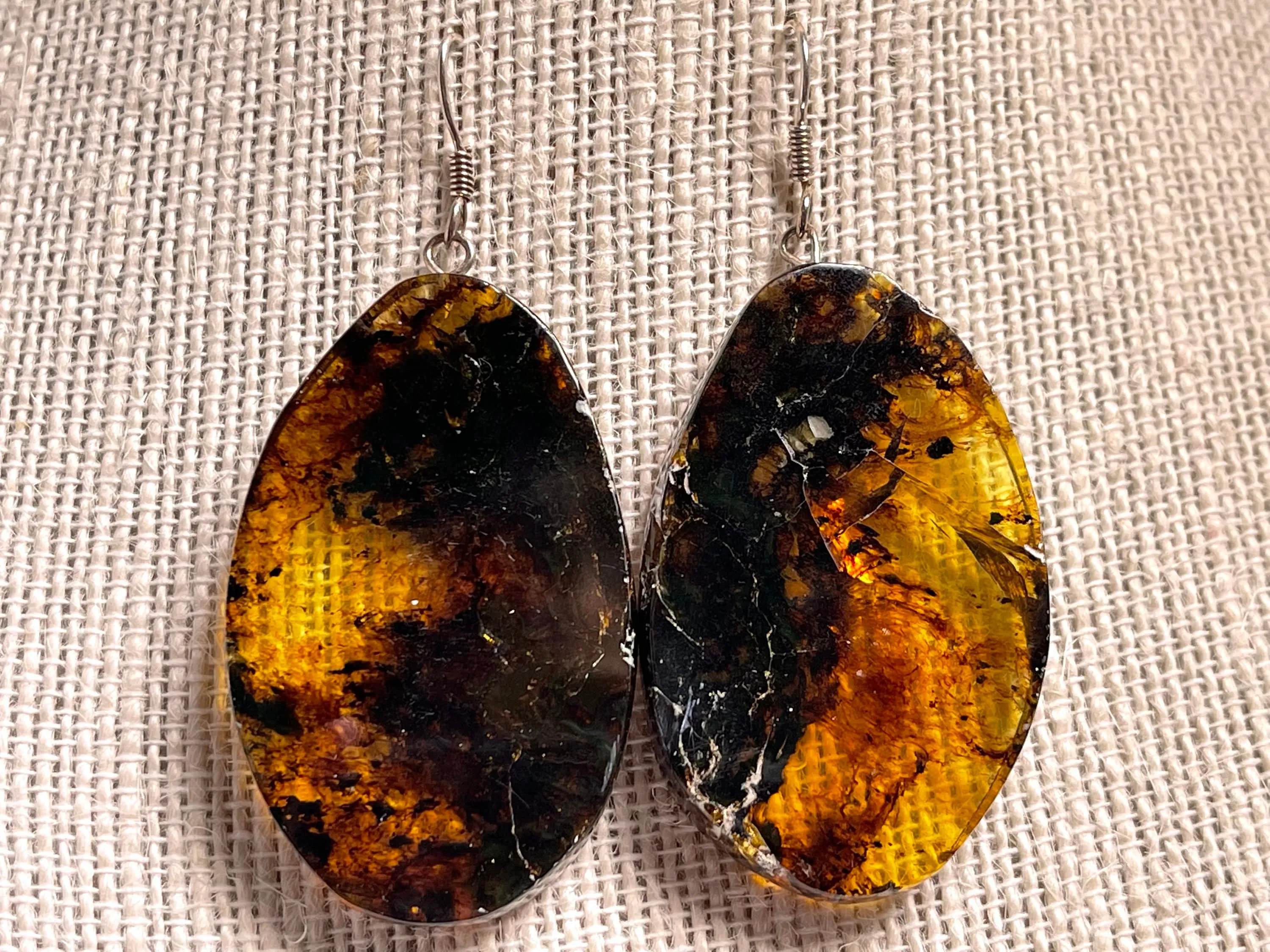 AMBER Crystal Earrings - Statement Earrings, Dangle Earrings, Handmade Jewelry, Healing Crystals and Stones, 48421