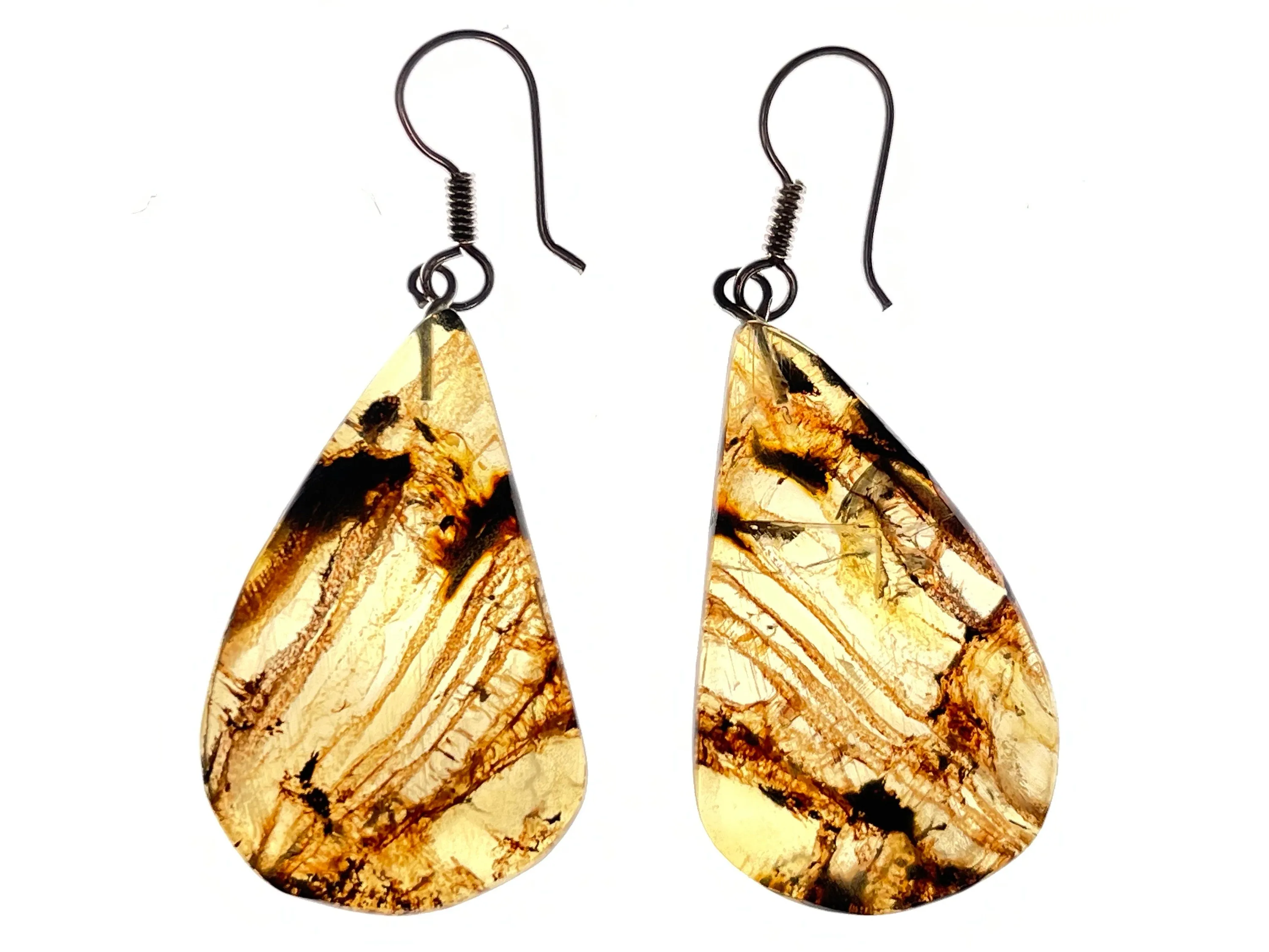 AMBER Crystal Earrings - Statement Earrings, Dangle Earrings, Handmade Jewelry, Healing Crystals and Stones, 50327