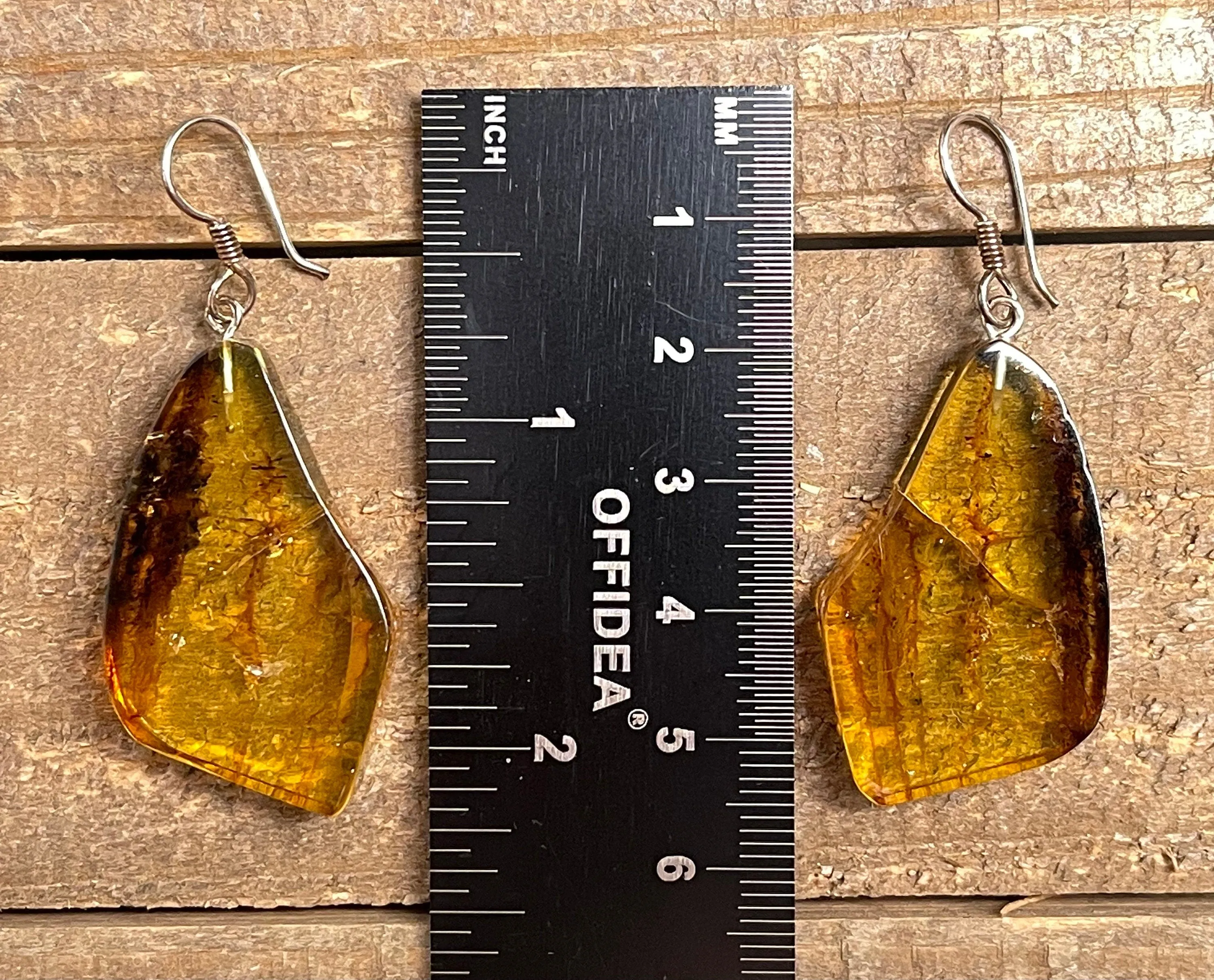 AMBER Crystal Earrings - Statement Earrings, Dangle Earrings, Handmade Jewelry, Healing Crystals and Stones, 50331