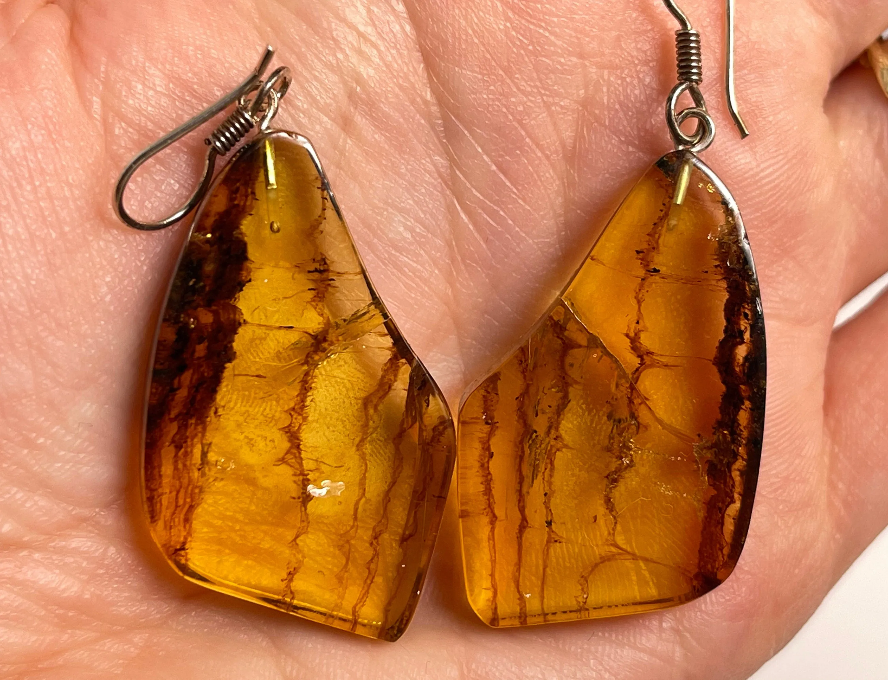 AMBER Crystal Earrings - Statement Earrings, Dangle Earrings, Handmade Jewelry, Healing Crystals and Stones, 50331