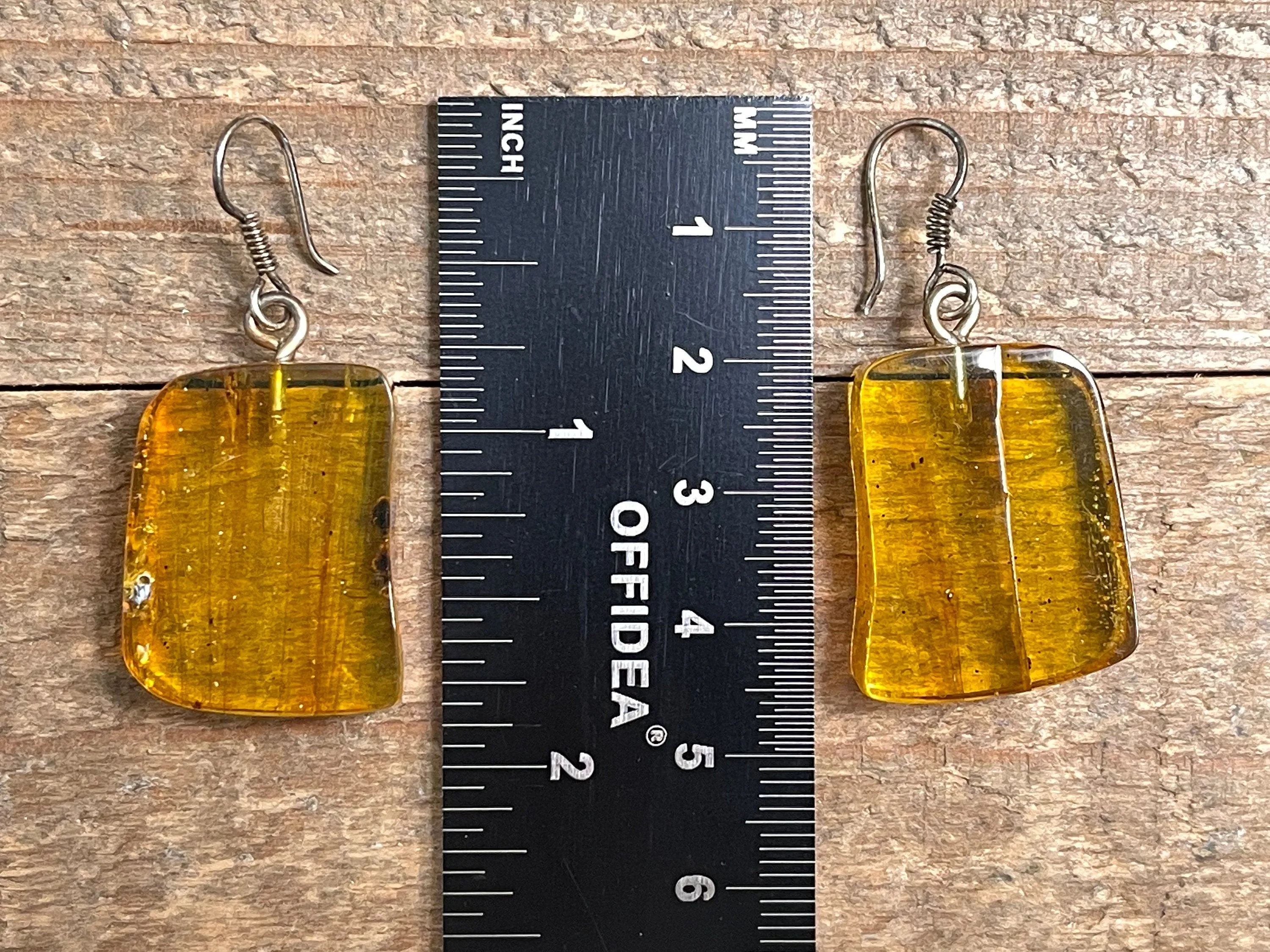 AMBER Crystal Earrings - Statement Earrings, Dangle Earrings, Handmade Jewelry, Healing Crystals and Stones, 50360