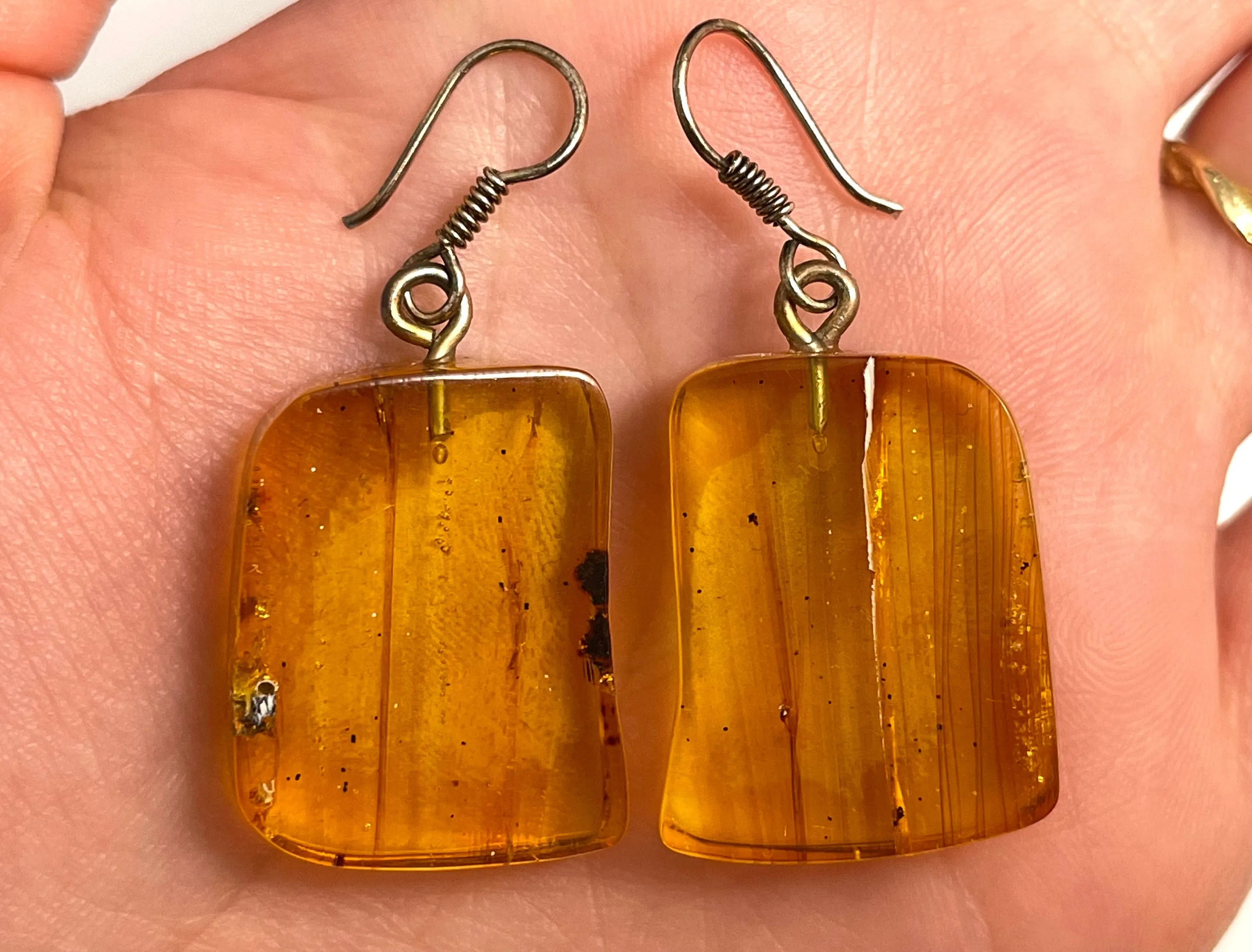 AMBER Crystal Earrings - Statement Earrings, Dangle Earrings, Handmade Jewelry, Healing Crystals and Stones, 50360