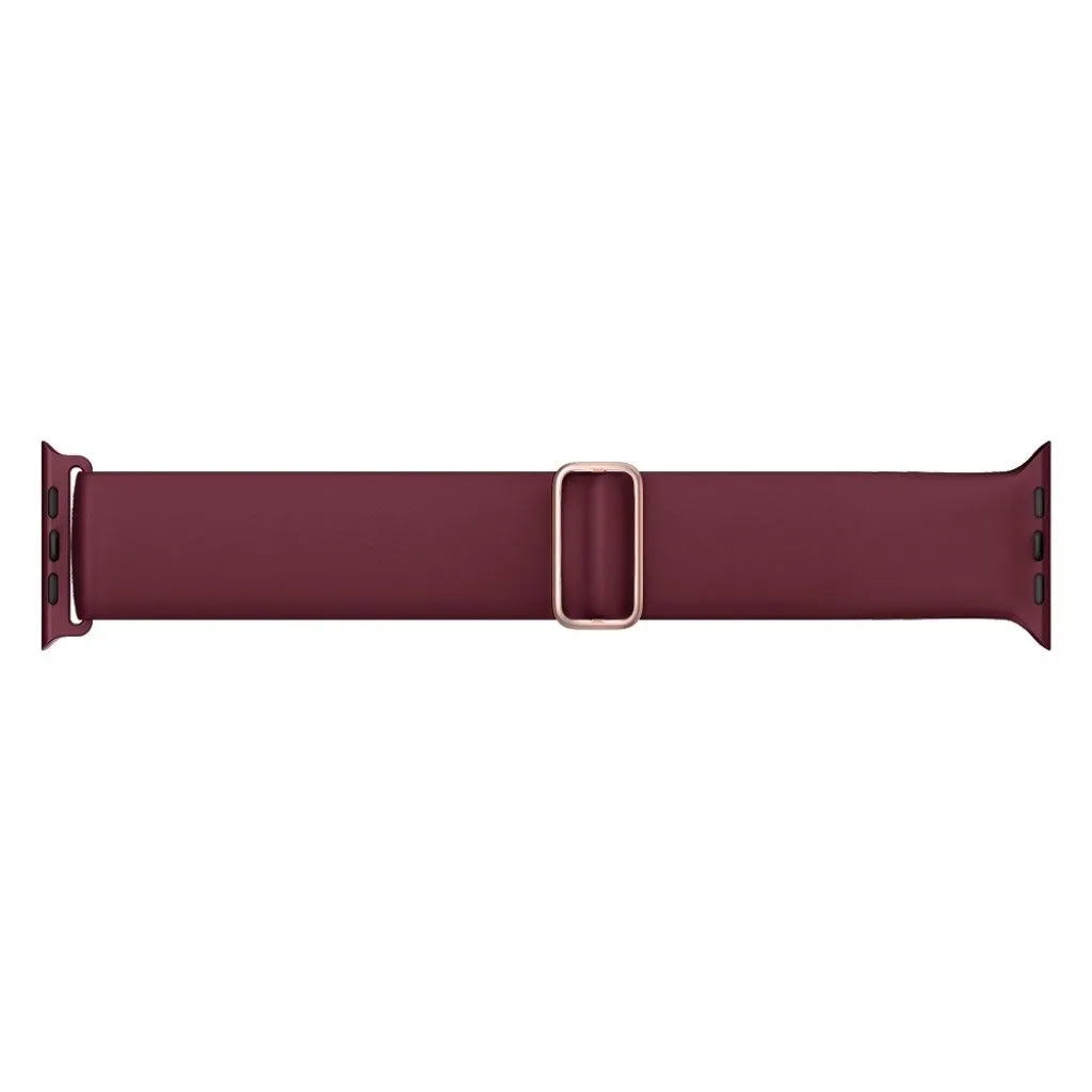 Apple Watch 44mm elastic silicone watch strap - Wine Red