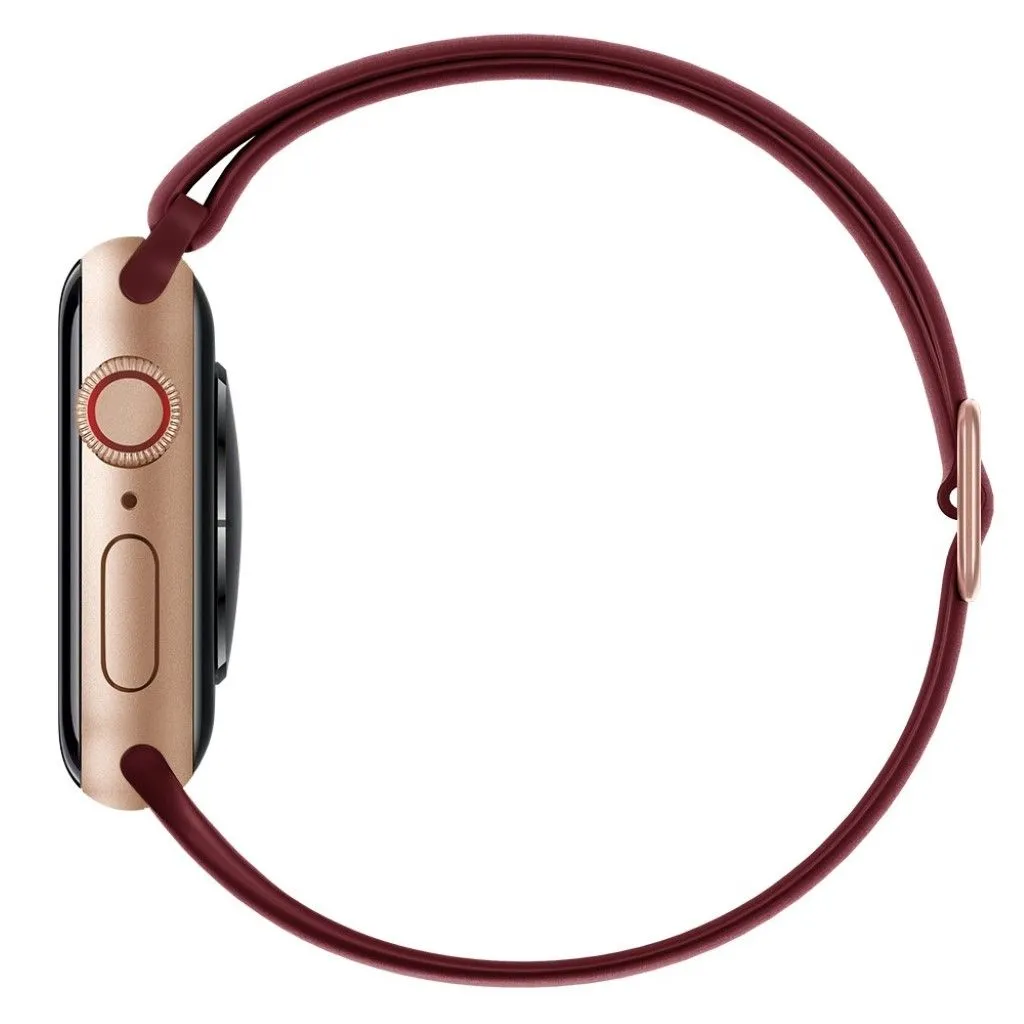 Apple Watch 44mm elastic silicone watch strap - Wine Red