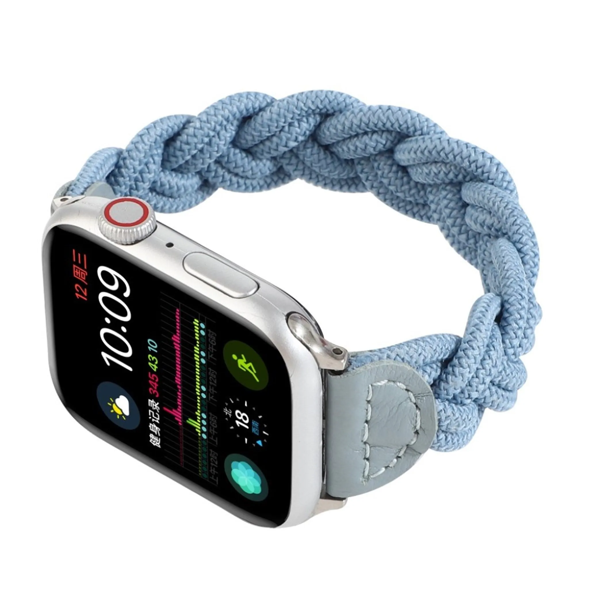 Apple Watch Series 6 / 5 44mm woven braid watch band - Sky Blue