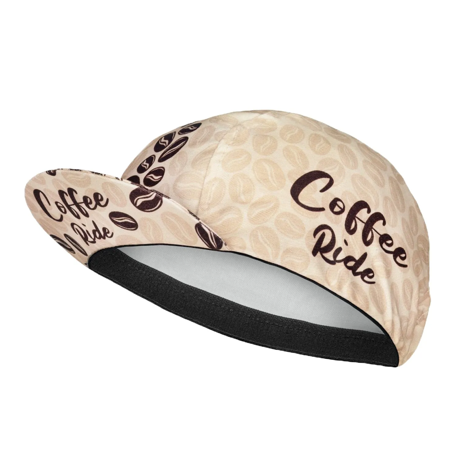 Beer Coffee Ice Cream Biscuit Cartoon Print Polyester Bicycle Cycling Caps Quick Dry Breathable Sweat Wicking Bike Hat