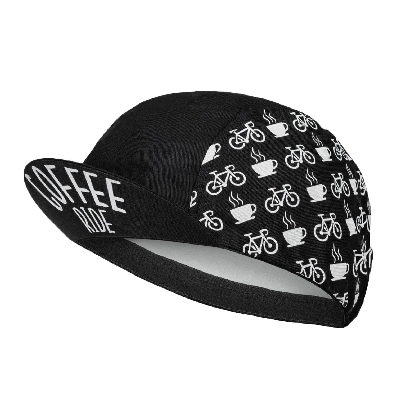 Beer Coffee Ice Cream Biscuit Cartoon Print Polyester Bicycle Cycling Caps Quick Dry Breathable Sweat Wicking Bike Hat