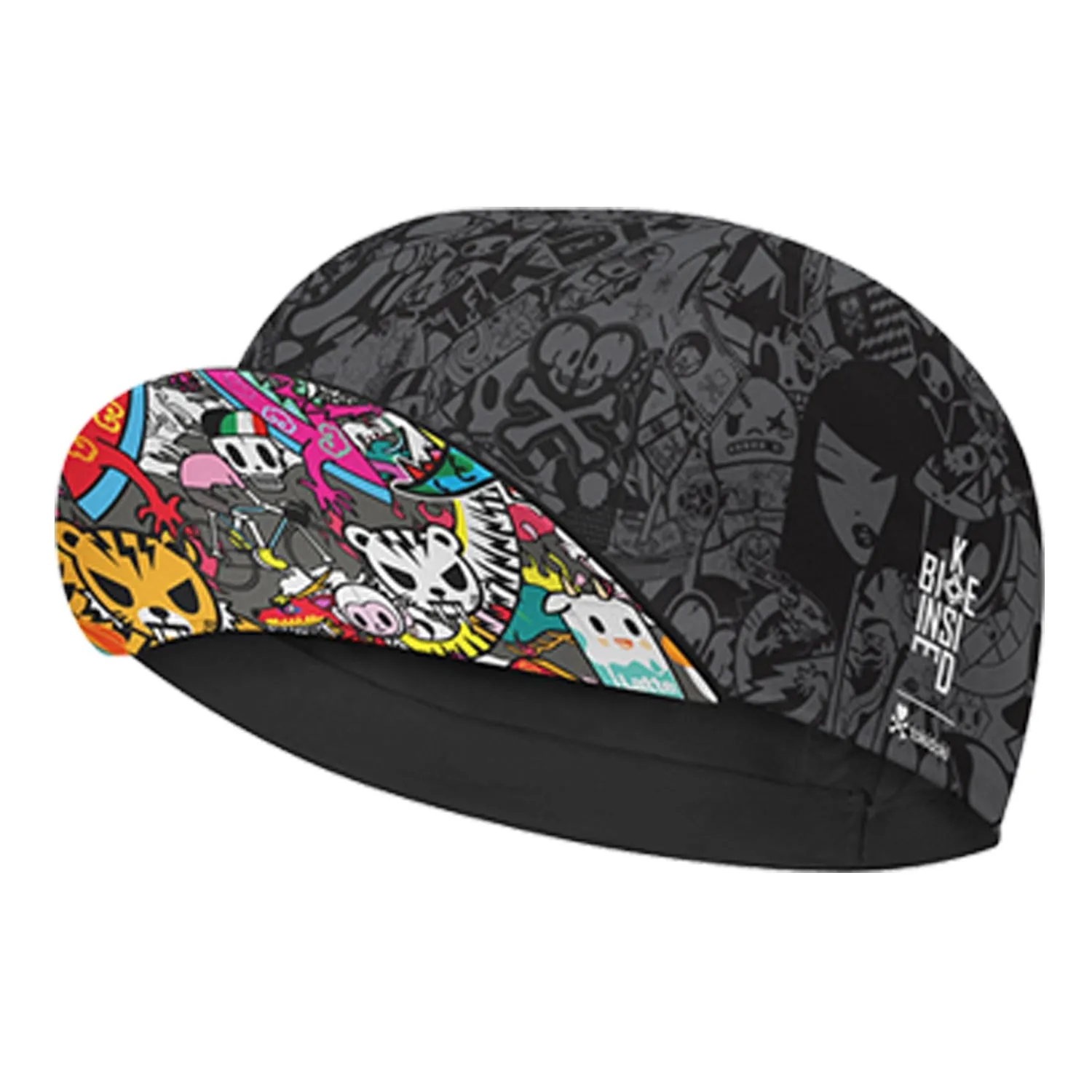 Beer Coffee Ice Cream Biscuit Cartoon Print Polyester Bicycle Cycling Caps Quick Dry Breathable Sweat Wicking Bike Hat