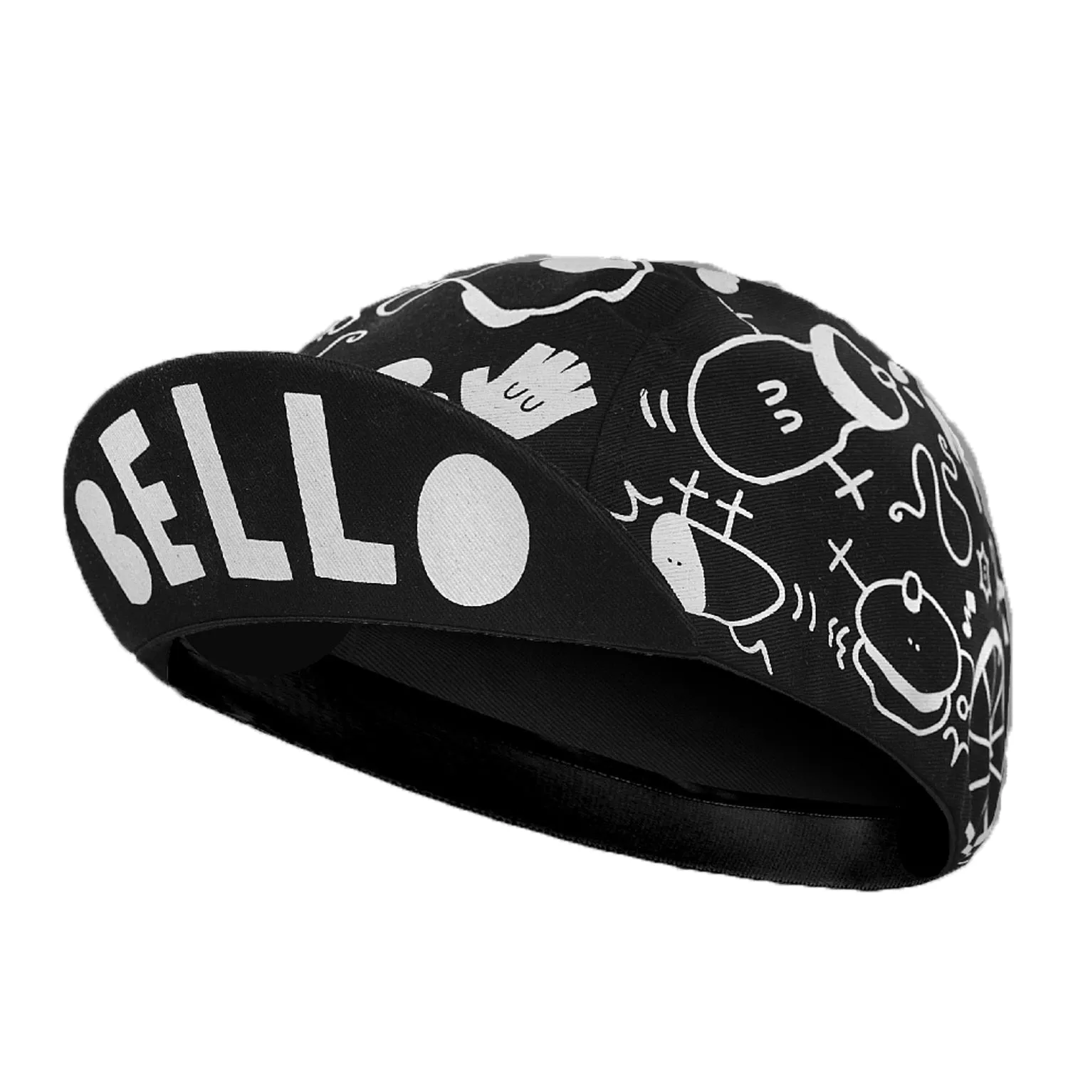 Beer Coffee Ice Cream Biscuit Cartoon Print Polyester Bicycle Cycling Caps Quick Dry Breathable Sweat Wicking Bike Hat