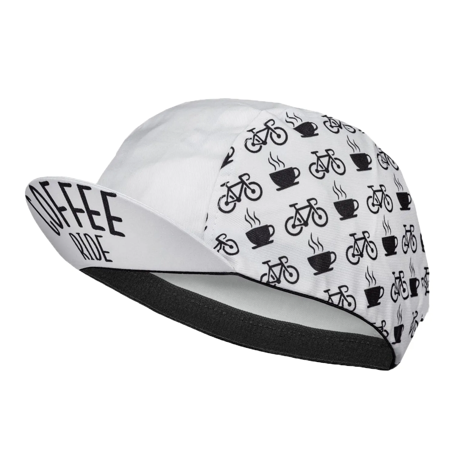 Beer Coffee Ice Cream Biscuit Cartoon Print Polyester Bicycle Cycling Caps Quick Dry Breathable Sweat Wicking Bike Hat