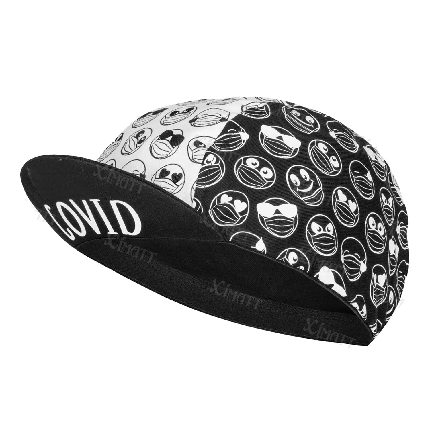 Beer Coffee Ice Cream Biscuit Cartoon Print Polyester Bicycle Cycling Caps Quick Dry Breathable Sweat Wicking Bike Hat