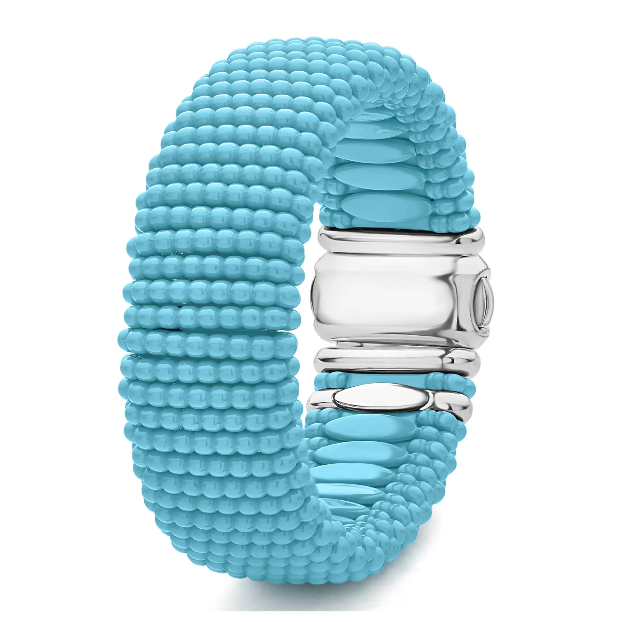 Blue Caviar Statement Ceramic Caviar Bracelet | 23mm