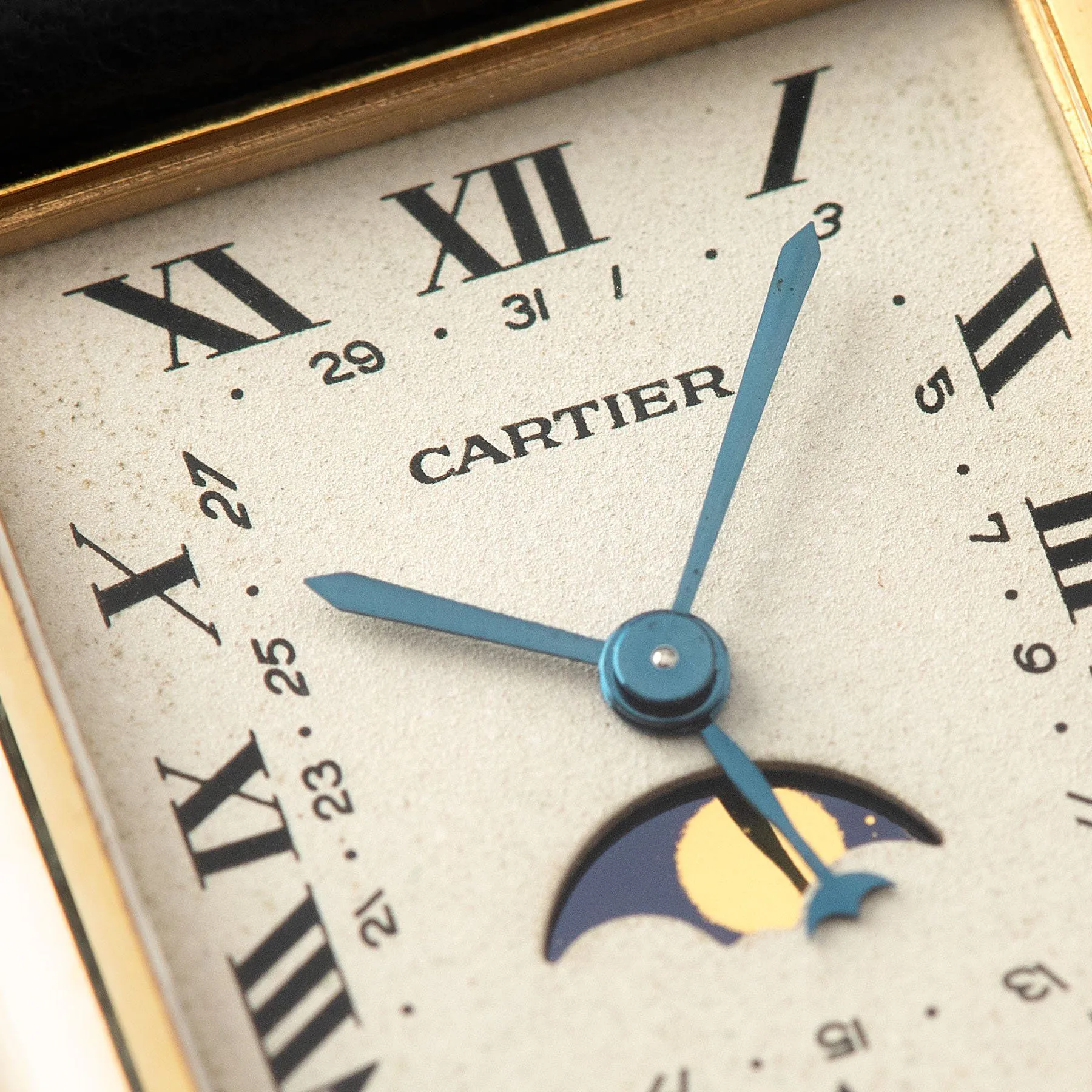 Cartier Tank with Moon Phase 18kt Yellow Gold