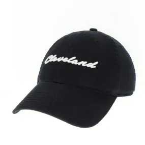 Cleveland Script On Black Hat