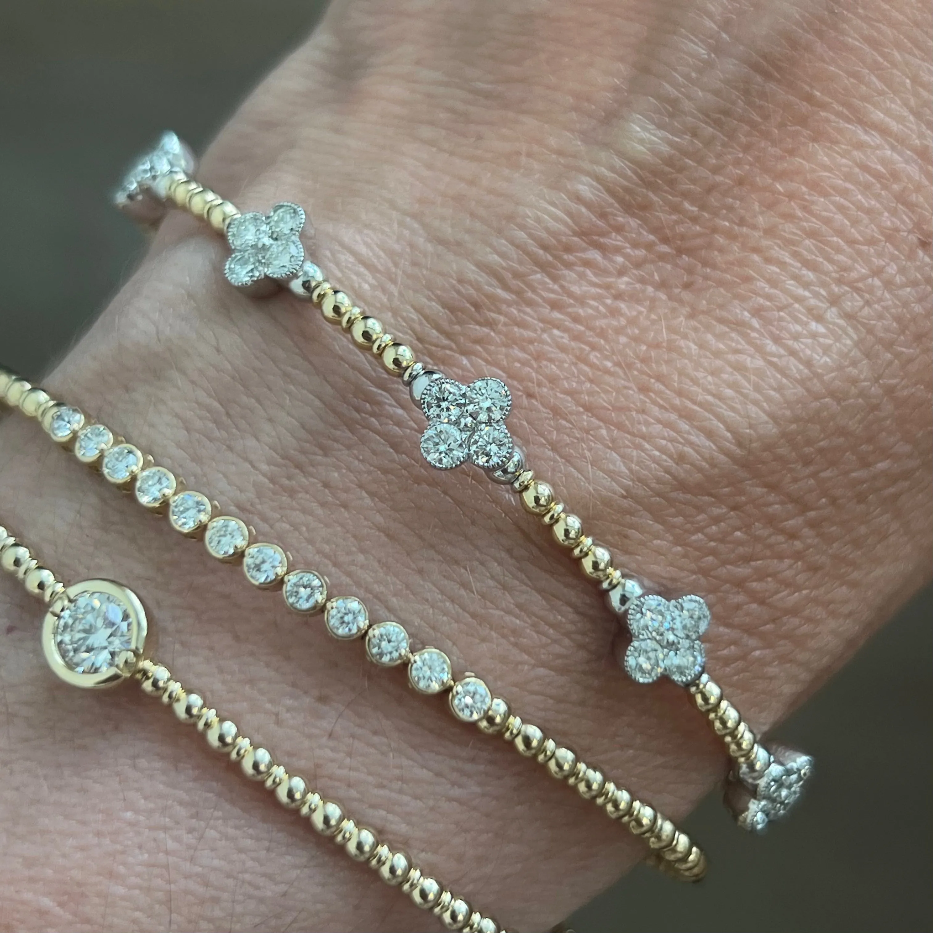 Clovers Diamond Bangle