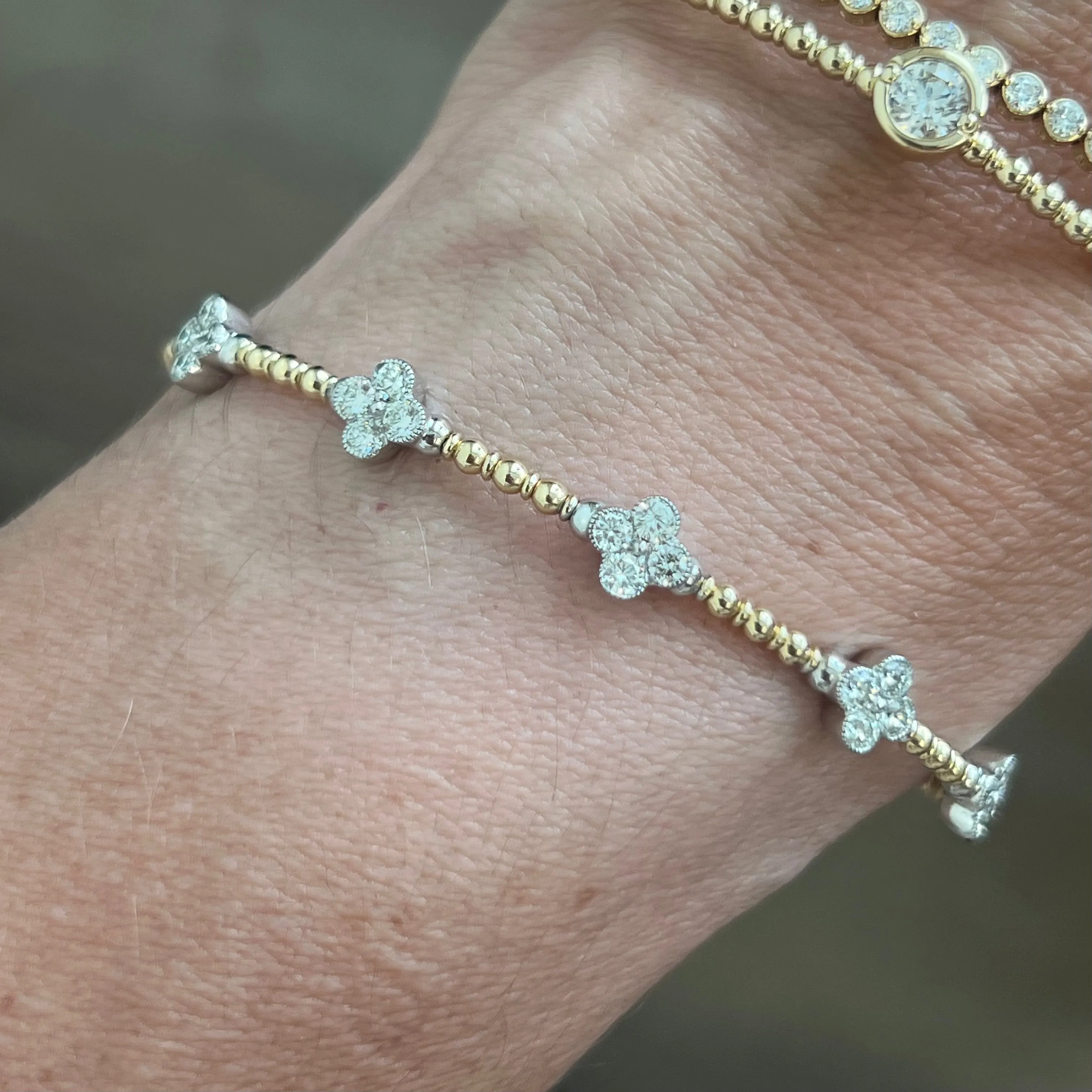 Clovers Diamond Bangle