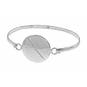 Contemporary Sterling Silver Bangle - BT2082