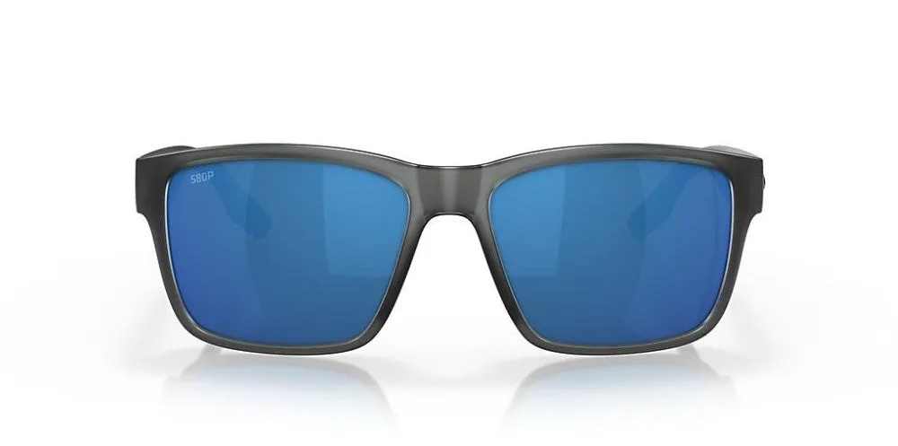 Costa Del Mar Paunch Matte Smoke Crystal Frame - Blue Mirror Plastic Lens - Polarized Sunglasses