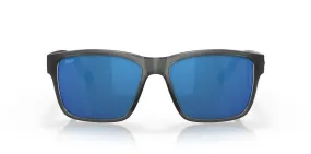 Costa Del Mar Paunch Matte Smoke Crystal Frame - Blue Mirror Plastic Lens - Polarized Sunglasses