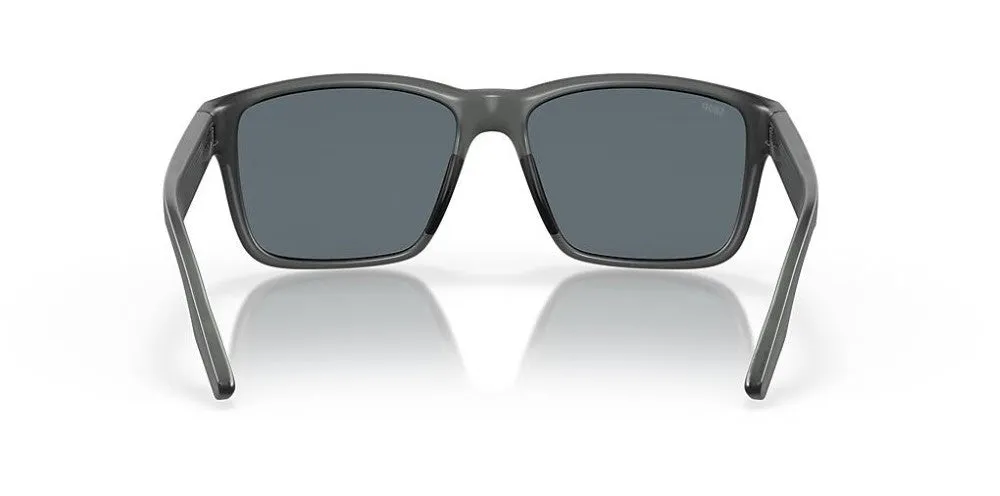 Costa Del Mar Paunch Matte Smoke Crystal Frame - Blue Mirror Plastic Lens - Polarized Sunglasses