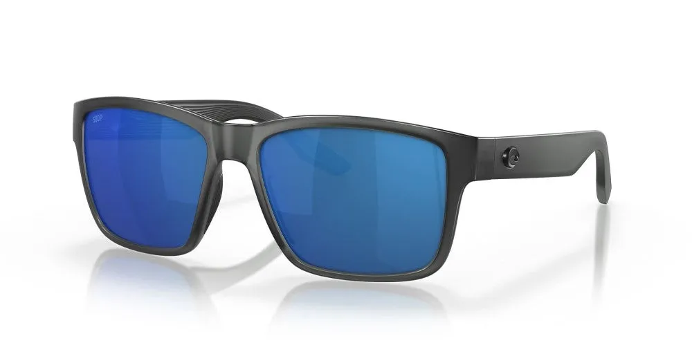 Costa Del Mar Paunch Matte Smoke Crystal Frame - Blue Mirror Plastic Lens - Polarized Sunglasses