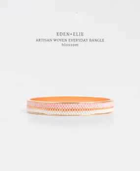 EDEN   ELIE Everyday Gold Narrow Bangle - blossom pink