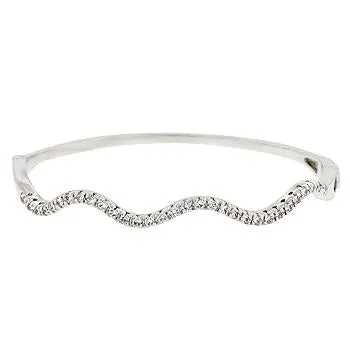 Emelle Breeze Wave CZ Bangle