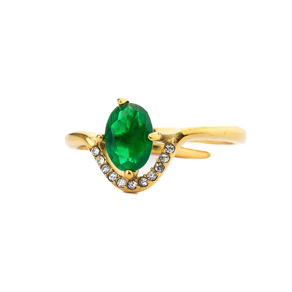 EMERALD CROWN RING