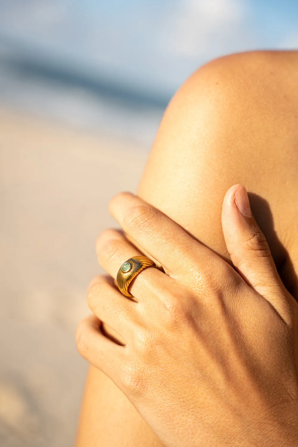 EMERALD SUNRISE RING