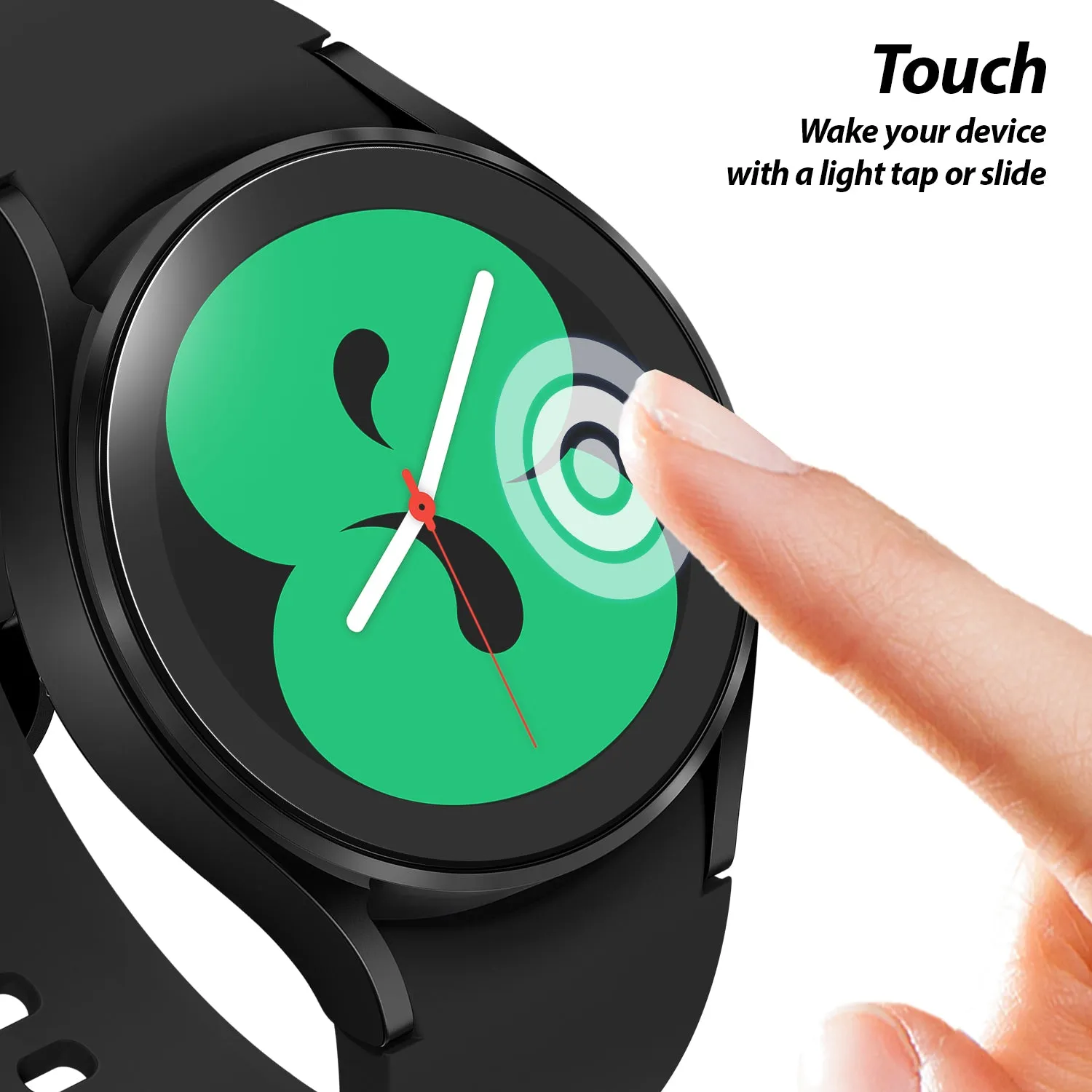 [EZ] Whitestone Galaxy Watch 4 / 5 (44mm) Premium Tempered Glass Screen Protector - 3 PACK