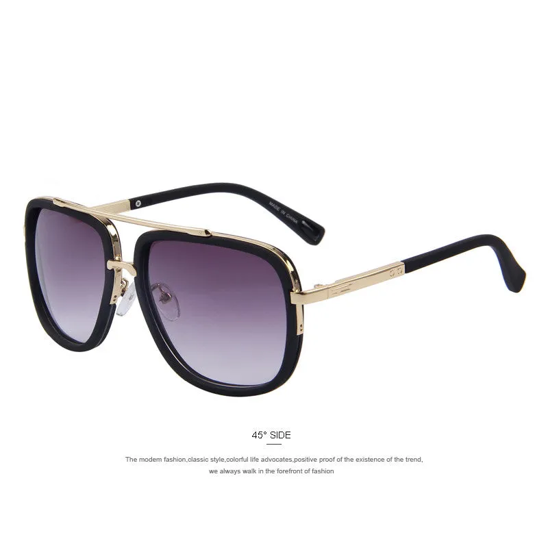 Fashion Men Sunglasses Classic Women Brand Designer Metal Square Sun glasses UV400