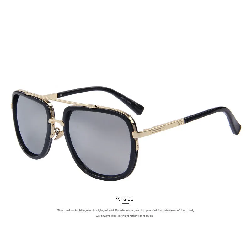 Fashion Men Sunglasses Classic Women Brand Designer Metal Square Sun glasses UV400