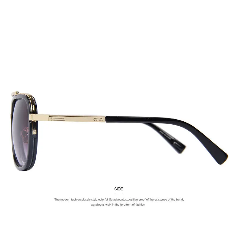 Fashion Men Sunglasses Classic Women Brand Designer Metal Square Sun glasses UV400