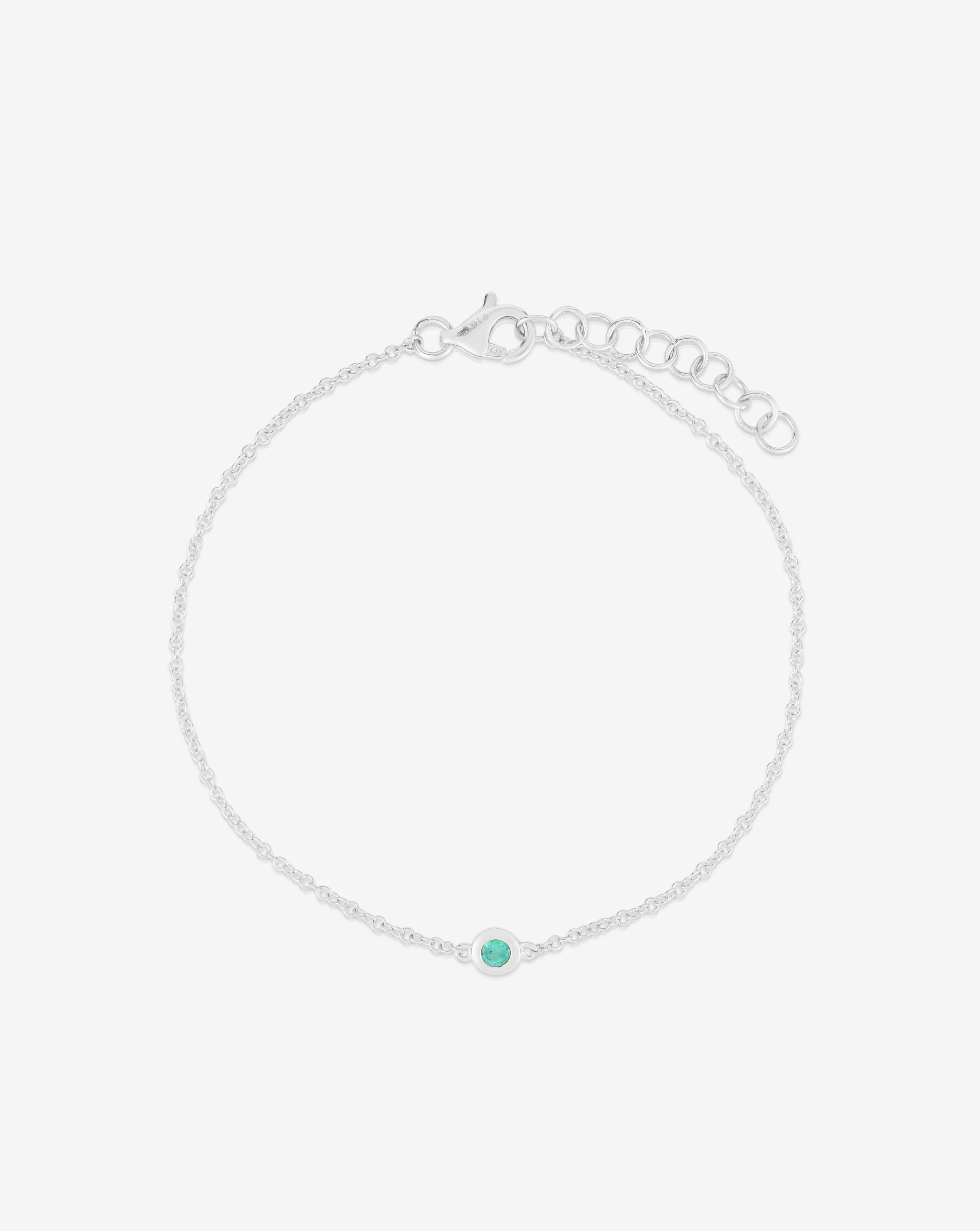 Gemstone Bezel-Set Bracelet