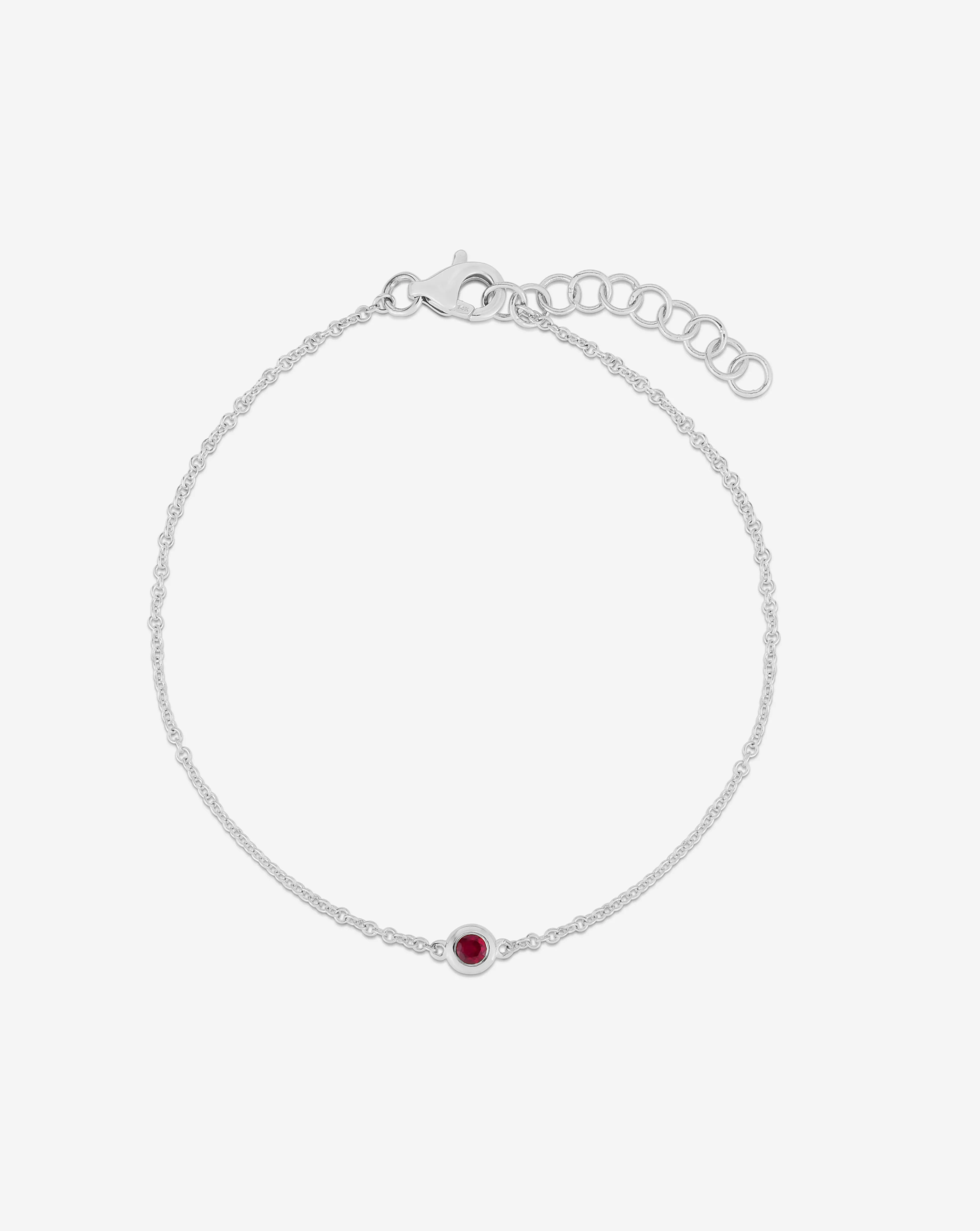 Gemstone Bezel-Set Bracelet