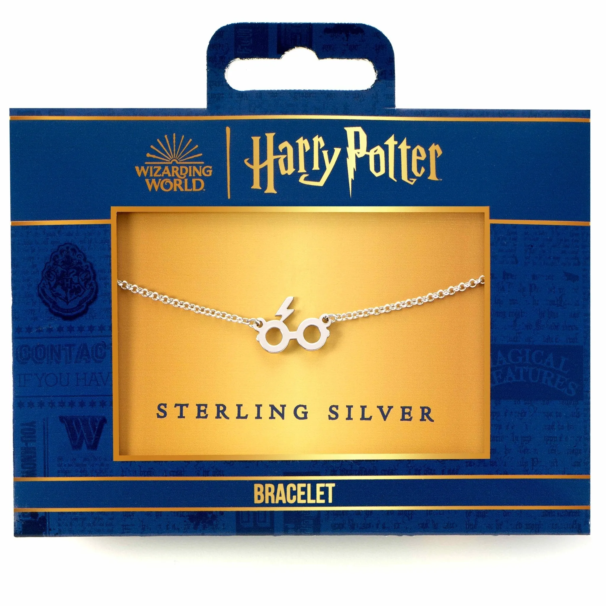 Harry Potter Sterling Silver Glasses & Lightning Bolt Charm Bracelet  SCB00528