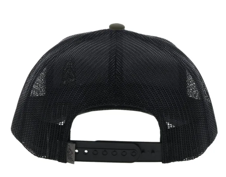 Hooey Primo Olive & Black Trucker Snapback Hat 2246T-OLBK