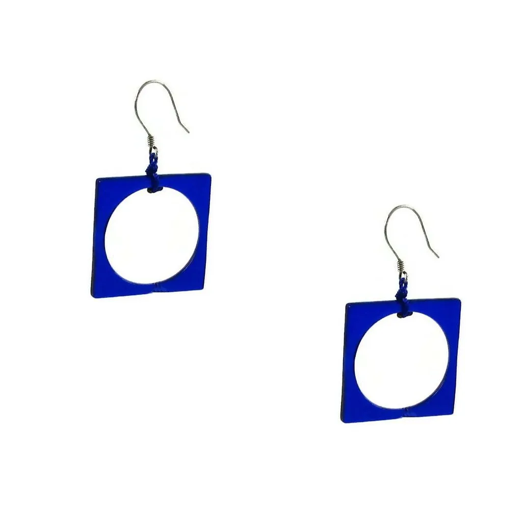 Hoyo Glass Earrings - White