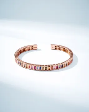 Inlay Rainbow Sapphire Bangle