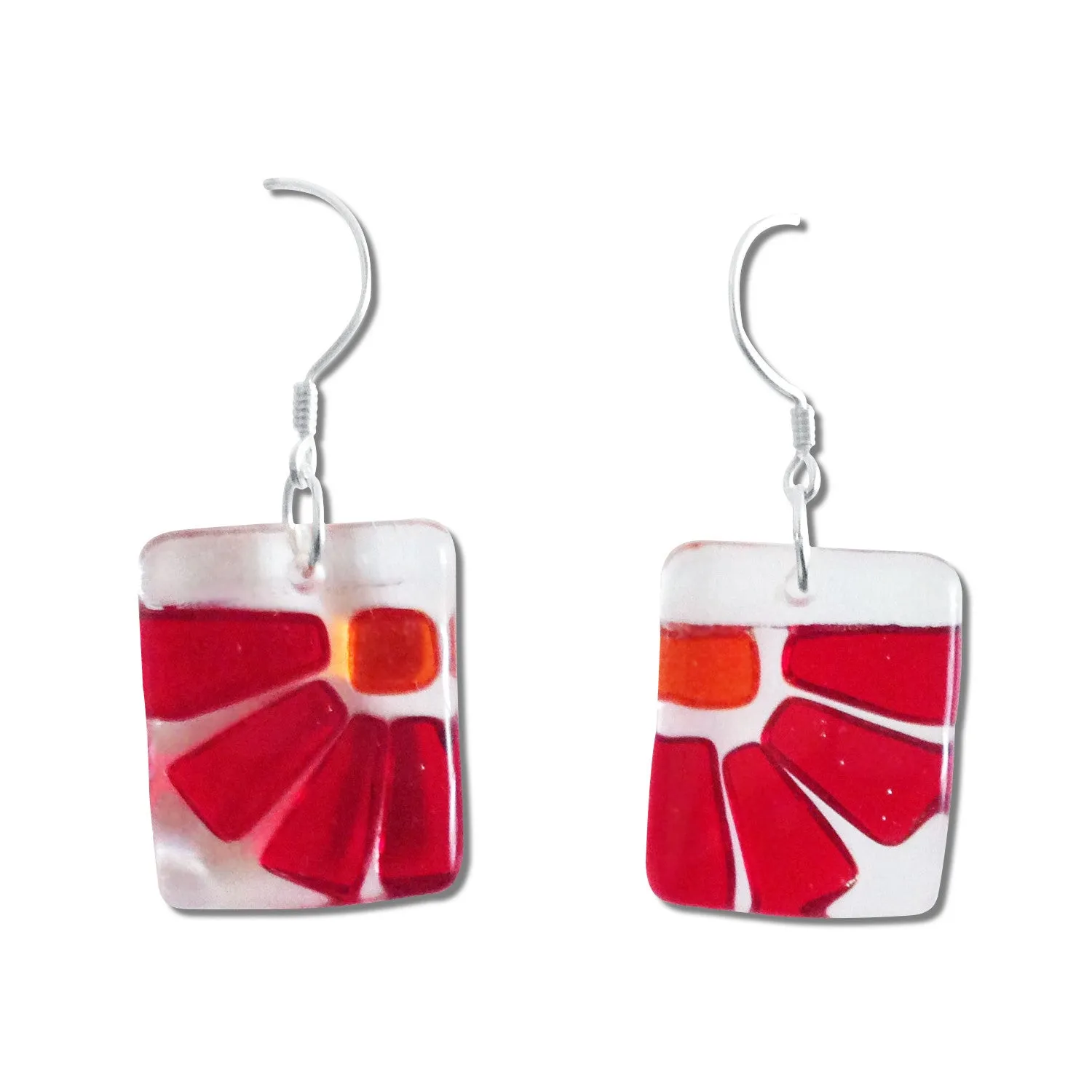 LAMA Glass Earrings - Orange